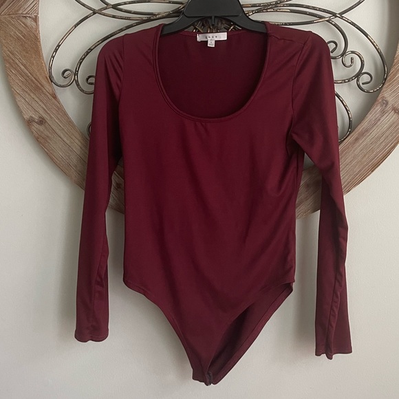 gaze Burgandy Body Suit - Picture 3 of 4